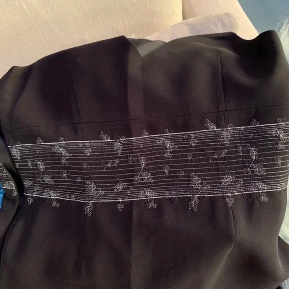 VINTAGE CASUAL CORNER BLACK EVENING DRESS SIZE 10 - Picture 13 of 15